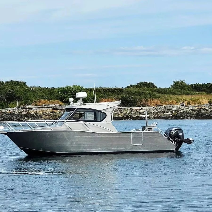 

Gospel 7.5m 25ft Offshore Speed Saltwater Speed Craft Aluminum Cabin Fishing Boat For Sale