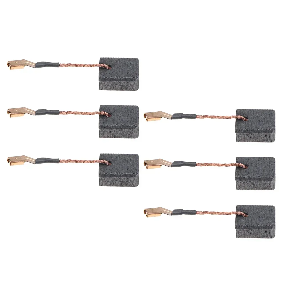 6pcs สําหรับแปรงคาร์บอนเครื่องบดมุมมอเตอร์แปรง DWE4214 DWE402 4-1/2 นิ้วแปรงคาร์บอนเปลี่ยนเครื่องมือ