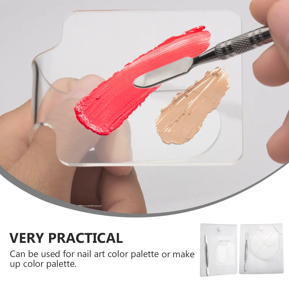2 مجموعة ماكياج مسمار الفن اللون خلط لوحة مجموعة الاكريليك منحني ثقب الاصبع دائم Diy بها بنفسك مانيكير متعددة الأغراض مسمار الفن اللون