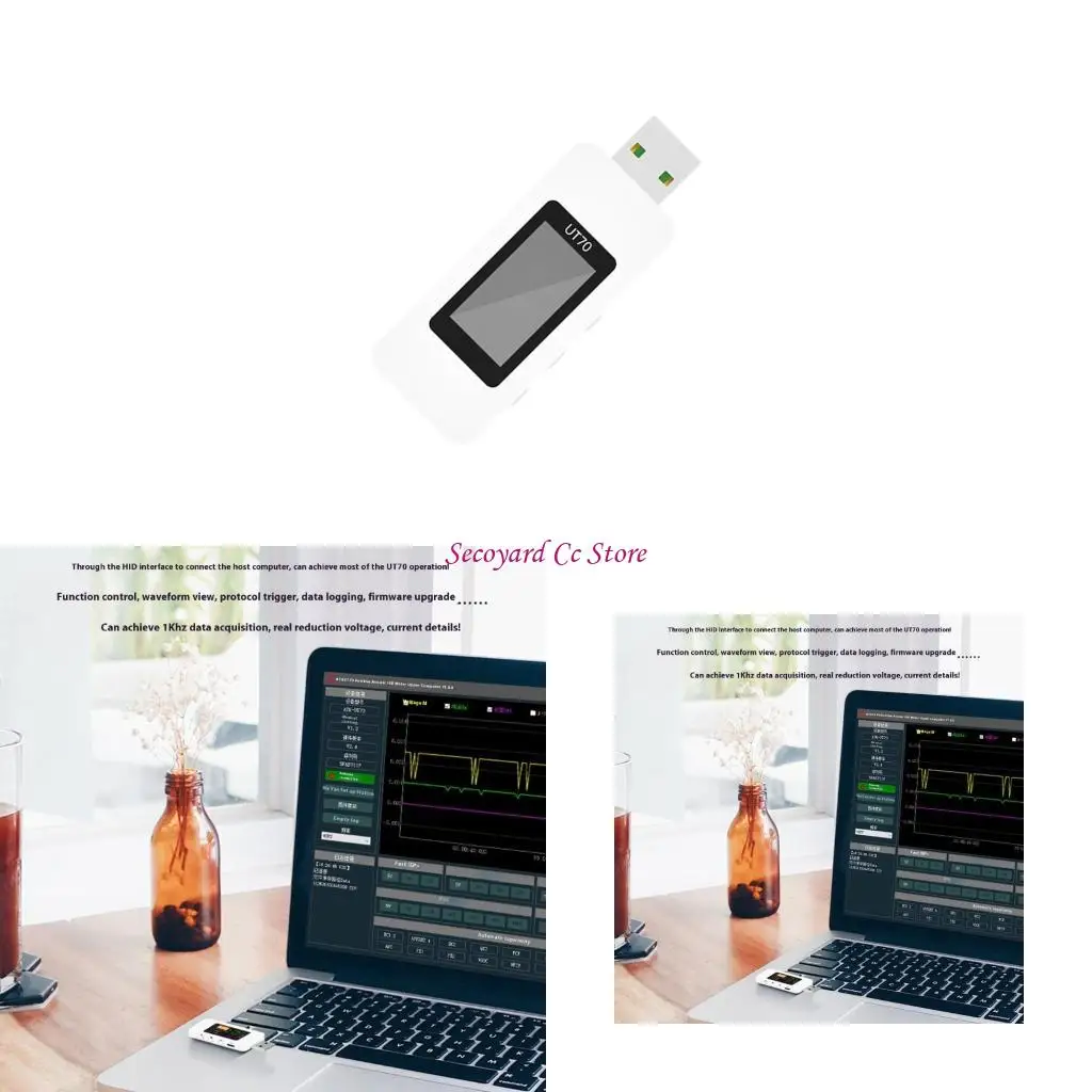 

N3UC USB напряжения тока тестирования монитора монитора монитора мощности с размером 0,1MA типа C USB -интерфейсов для быстрого