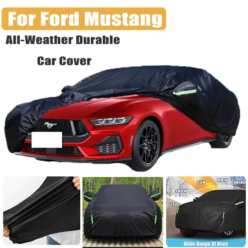 

All-Season Car Cover for Ford Mustang - Outdoor Full Protection, Waterproof Dustproof Heat-Resistant Car Accessories