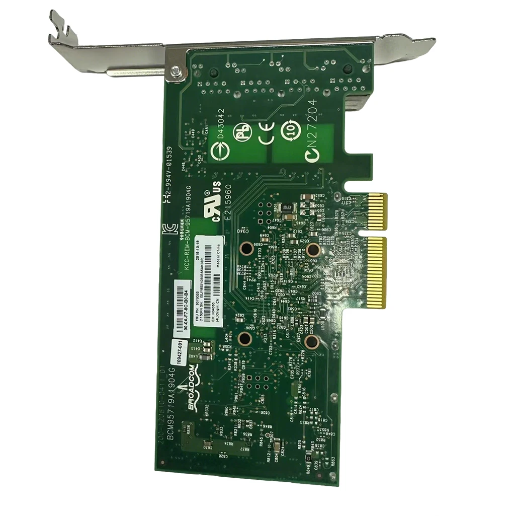 بطاقة شبكة Dell Broadcom BCM5719 TMGR6 رباعية المنافذ PCIe جيجابت إيثرنت TMGR6 0TMGR6
