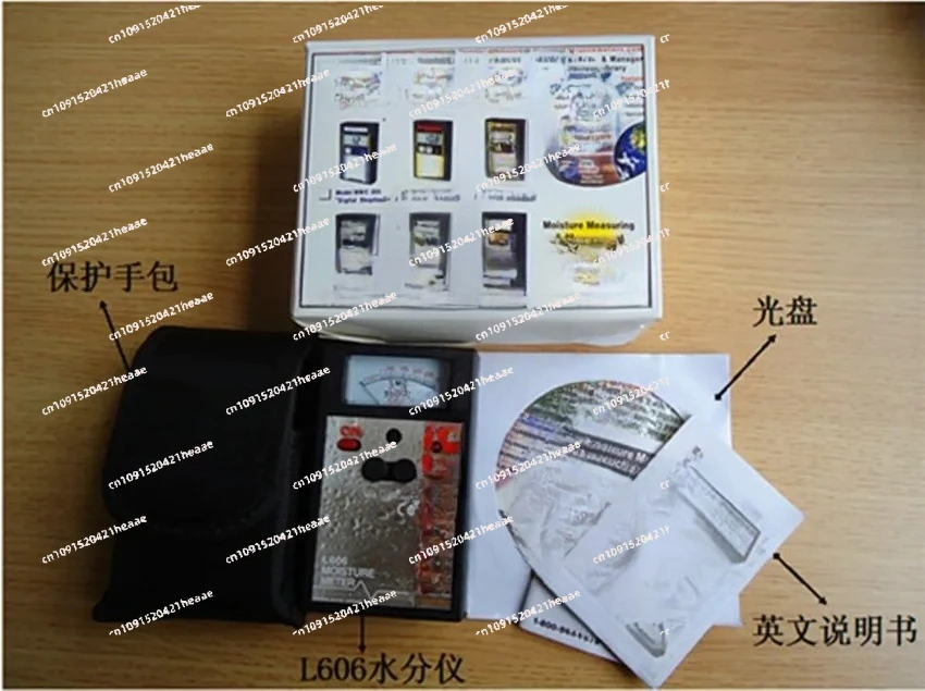 مناسبة لاختبار محتوى الرطوبة الخشبي الاستقرائي L606 جهاز اختبار الرطوبة غير المدمر أداة الرطوبة