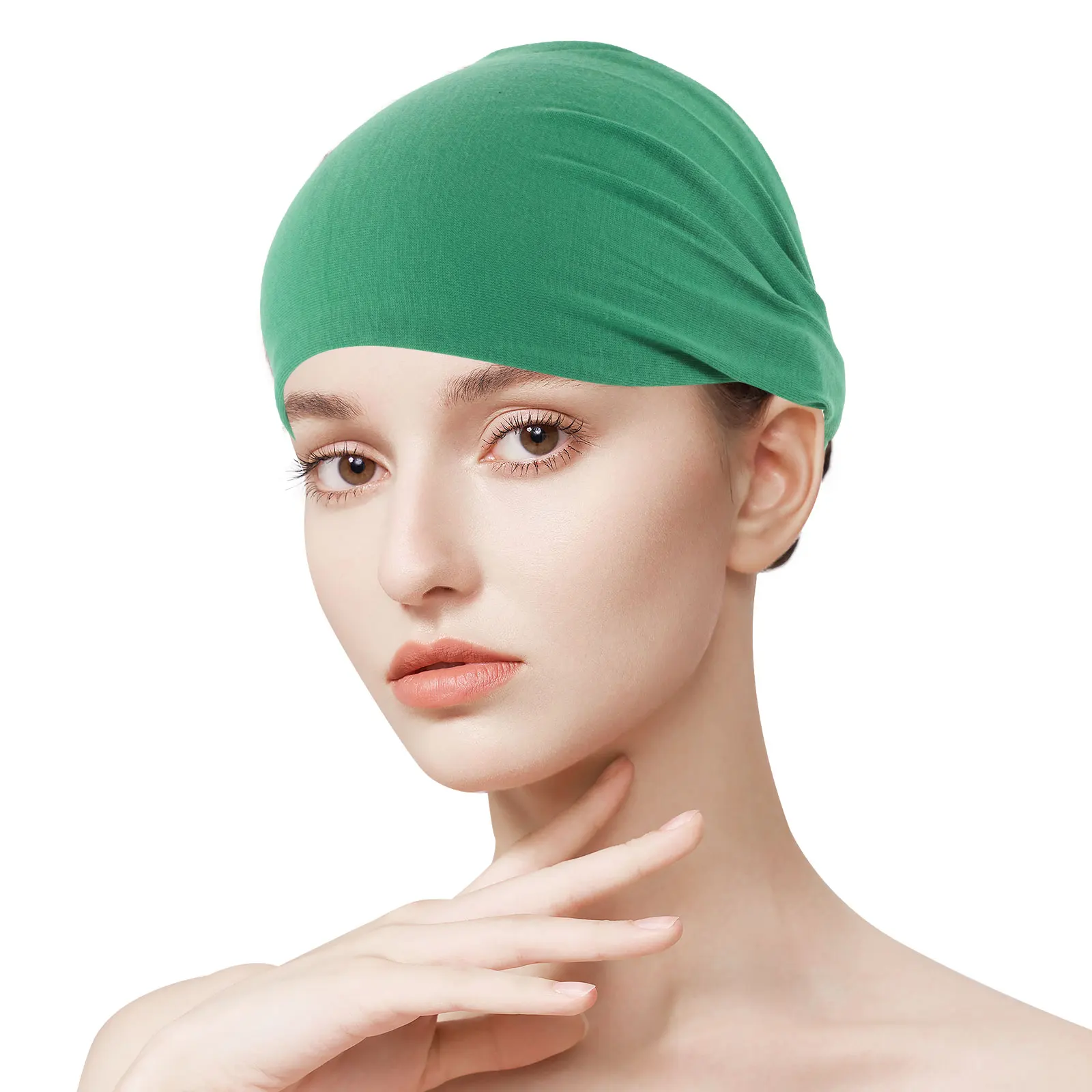 

6pcs Elastic Hair Scarf Headbands Pure Color Stretchy Headband for Daily Wear Photo Shoot Party Travel Washing Makeup