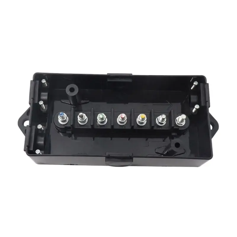 Weatherproof 7 Pole Cord Connection Box 7 Way Electrical Trailer Junction Box 7 Gang Trailer Wire Harness Junction Box-Y79A