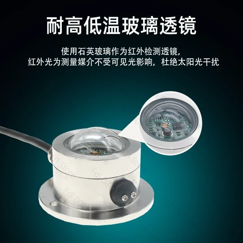 High Precision Optical Rain Gauge, IP65 Stainless Steel RS485 Rainfall Sensor with Dual-Channel Pulse, Industrial