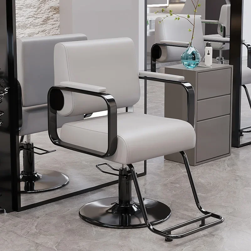 Adjustable Professional Salon Chair Modern Ergonomic Barber Chair Aesthetic Design Swivel Height Sedia Da Barbiere Barbershop
