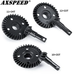 AXSPEED Differential Axle Steel Gears Helical Gear 10/35T 11/34T 12/33T for 1/10 RC Crawler TRX4 TRX6 Accessories