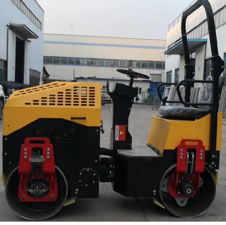 Manufacturer Factory Price THD1000 Mini Low Fuel Concrete Road Roller Hydraulic Roller Compactor for Exporting