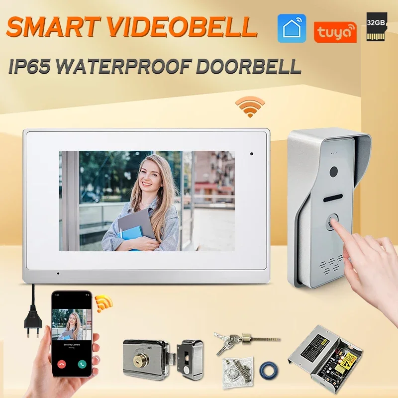 

Discount a Lot Ip Video Door Phone Wifi Korea Digital 7 Inch Tuya Intercom Input Voltage: Ac 220V Output Voltage Dc 15V