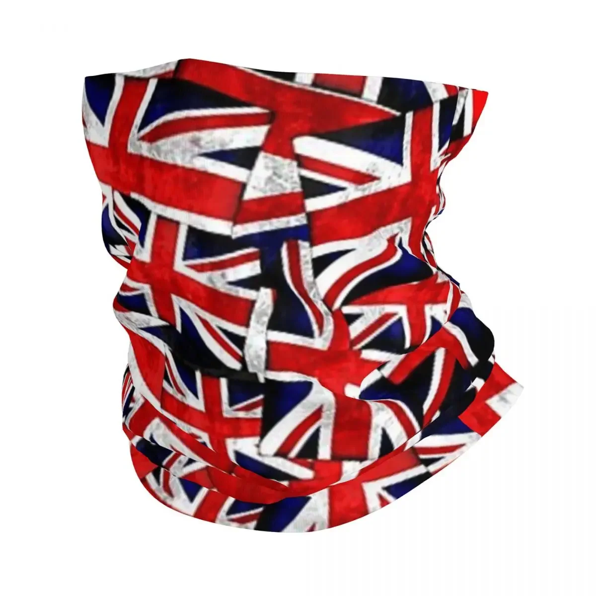 British Flag Union Jack Bandana Neck Cover Printed Magic Scarf Warm Balaclava Riding For Men Women Adult All Season