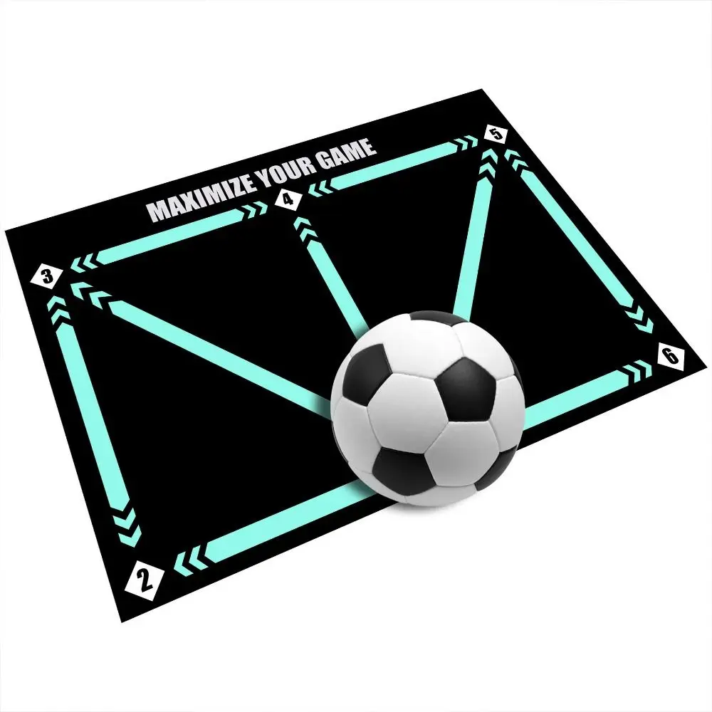 

Foldable Football Training Mat Non Slip Rubber Dribble Training Mat Durable Portable Football Playing Accessories Adults