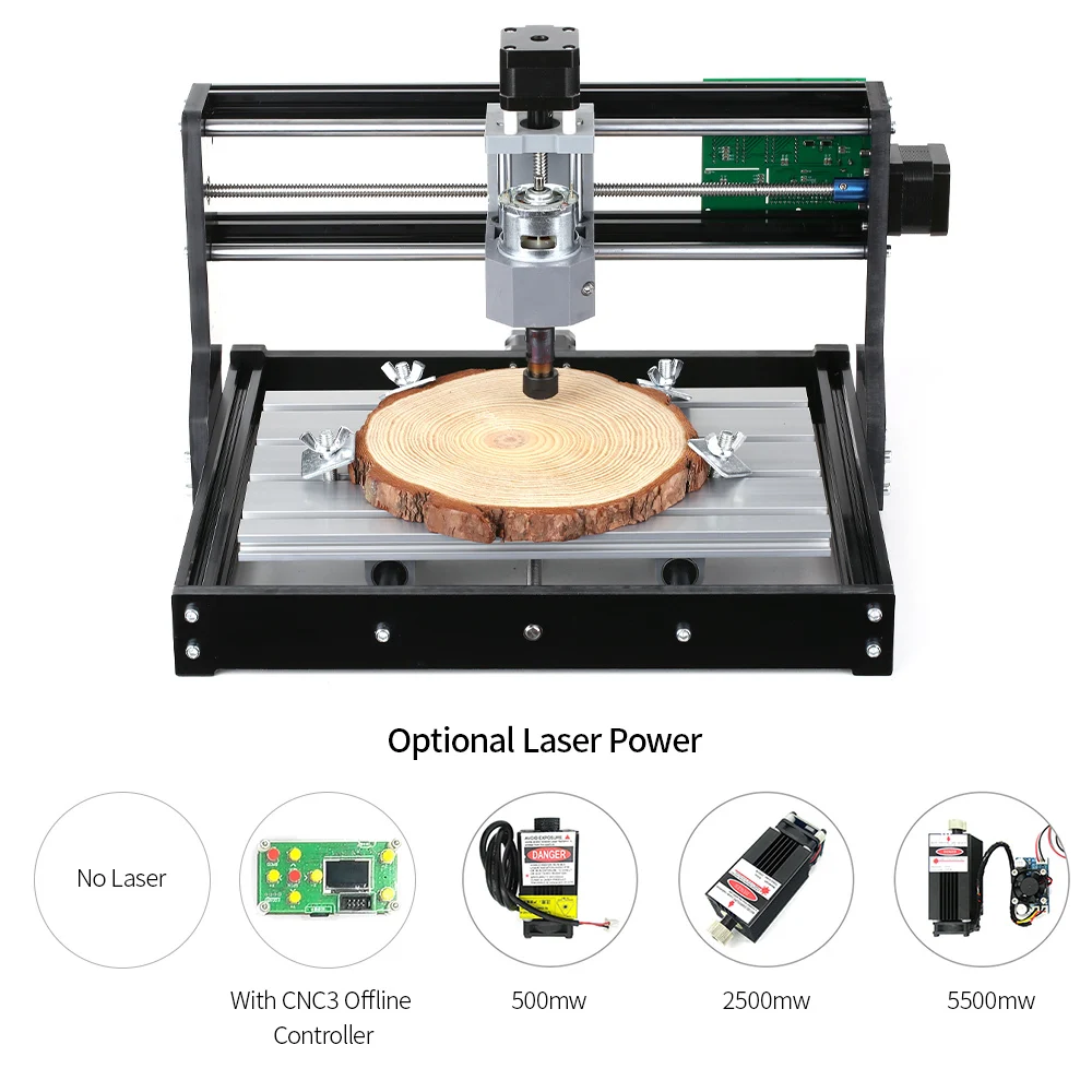 Mini grabador láser CNC 3018 PRO para madera, PVC, Metal, máquina enrutadora CNC3018 fuera de línea GRBL ER11 Hobby, máquina de grabado DIY
