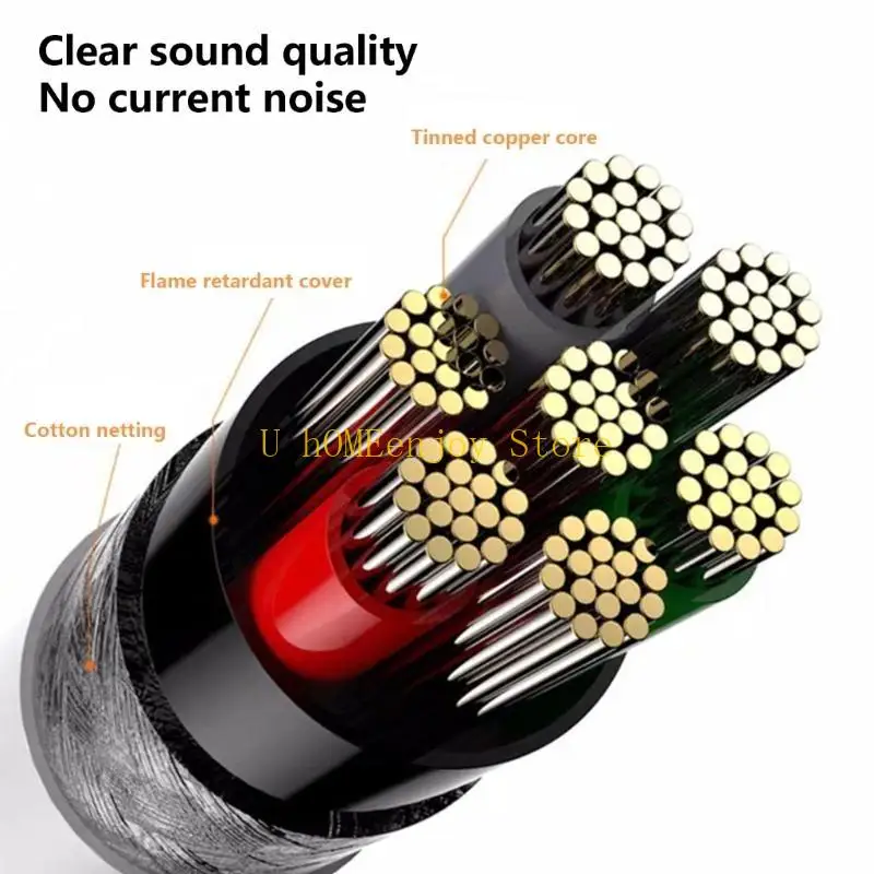 B0KF 2.76in Type C to 3.5mm Auditory Adapter Cable Offering Interference Resistant