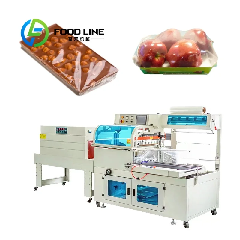 Hot Sell Shrink Wrapping Packing Machine Food Tray Sealing Packing Machine Fruit Vegetable Tray Wrapping Machine