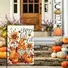 Fall Garden Flags 12x18 Double Sided Gnomes Pumpkin Decoration jjp