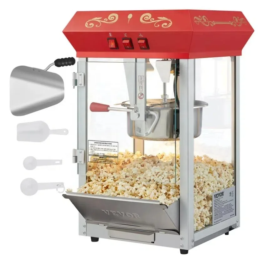 mini popcorn machine ELECTRIC gas operated 16oz 8oz 8 16 20 oz ounce commercial popcorn making machine used pot pop corn makers