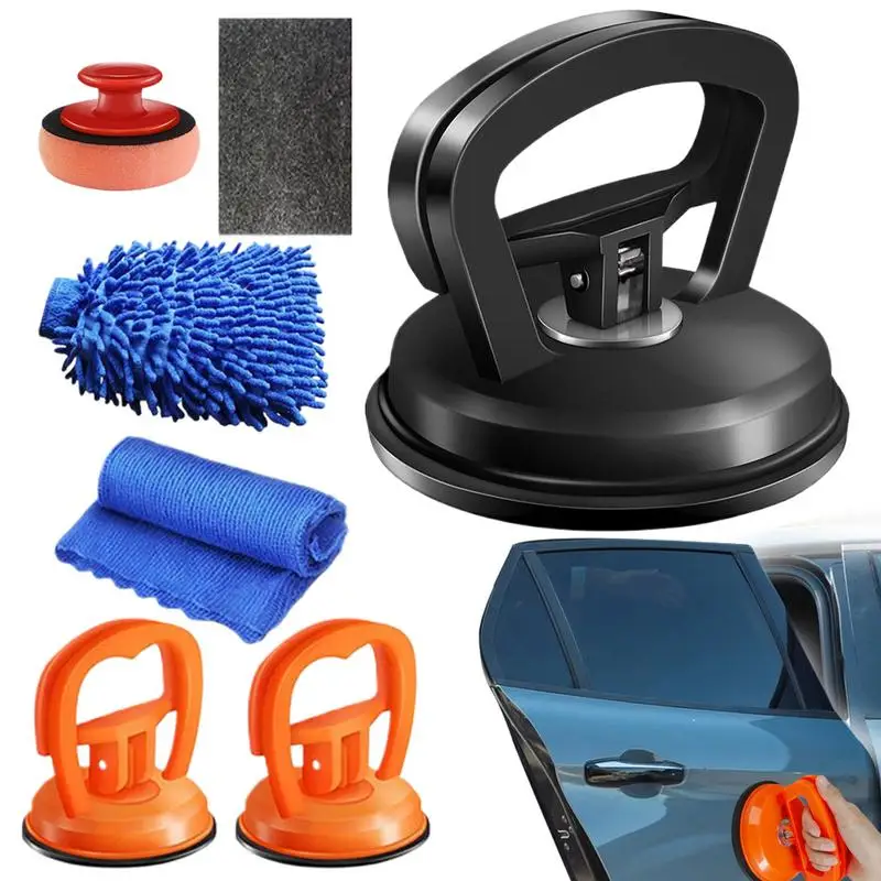 Suction Cup Dent Puller Kit Manual Car Suction Cup Dent Pulling Kit Vehicle Repair Tools Professional Dent Removal Kit For Cars