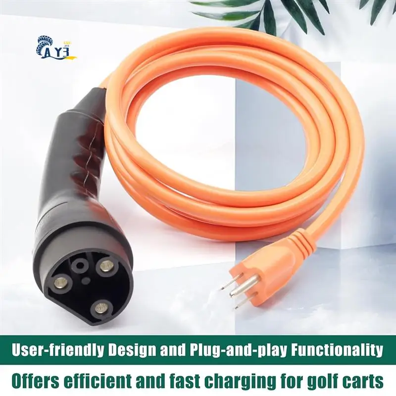 

AY03-шнур питания для гольф-кара ST-031016-PT 2.04.0620 для гольф-каров Evolution ICON EV 120 В 3-контактный зарядный кабель с вилкой стандарта США