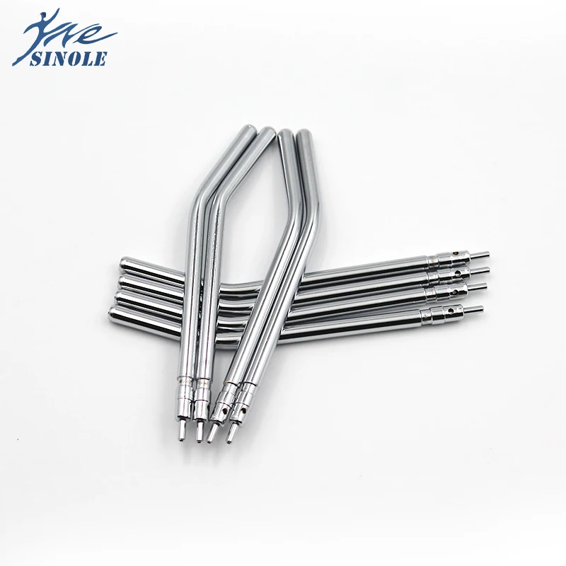 10pcs dental 3 Way Syringe tips Air Water Spray Triple Syringe For  3 Way Tube Stainless Steel Syringe Spray Nozzles Tips