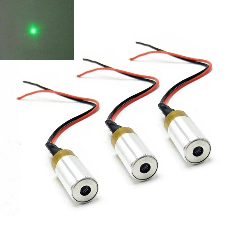 

3pcs Green Laser 532nm 30mW Focus Dot Diode Module for Industry LAB Entertainment Lighting Effects