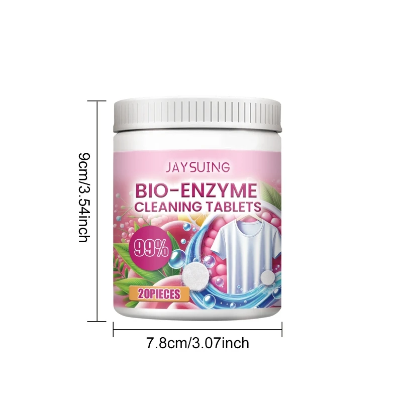 

Enzymatic Cleaning Tablets Bio Enzyme Cleaning Tablets Set For Clothes And Household, Safe Multiple Use