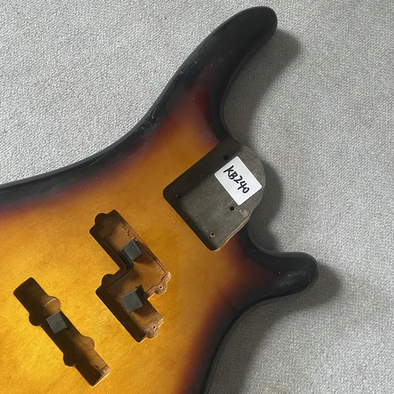 KB240 Sunburst Color 4 Or 5 String Electric Guitar Bass Body Solid Wood Active PJB Pickups Right Hand DIY&Replace Parts