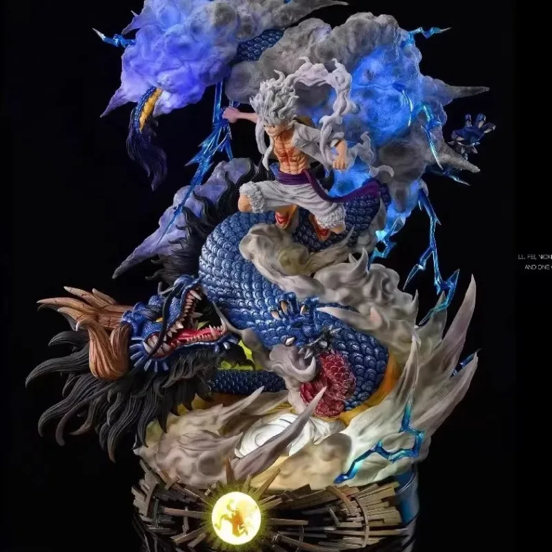 

60 см цельная аниме-фигурка Luffy Gear 5 Ника против Каido большая фигурка GK ПВХ модель статуя модель коллекционный декор игрушки подарок