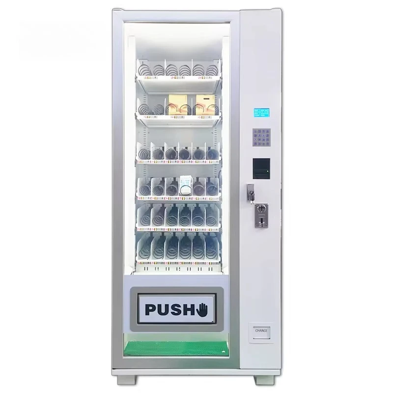 Multi-Category Combo Vending Machine for Beverages Snacks Cosmetics Scan-to-Open Auto-Settlement Public Service Equipment