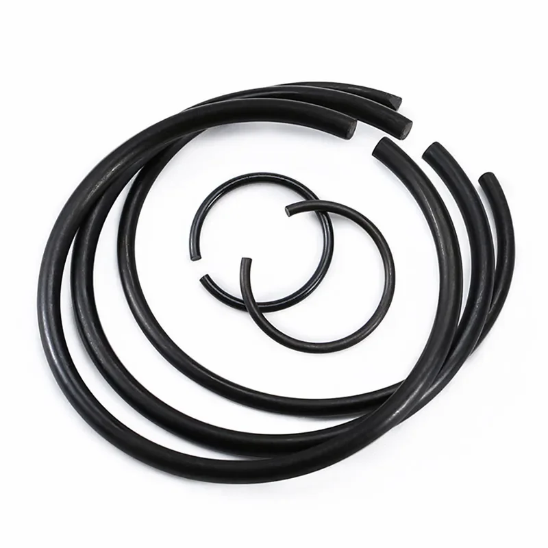 1-200Pcs C-shaped Black Steel Wire Retaining Ring M4-M150 For Hole Snap Circlip Round WireSnap Rings Roundwire Shaft