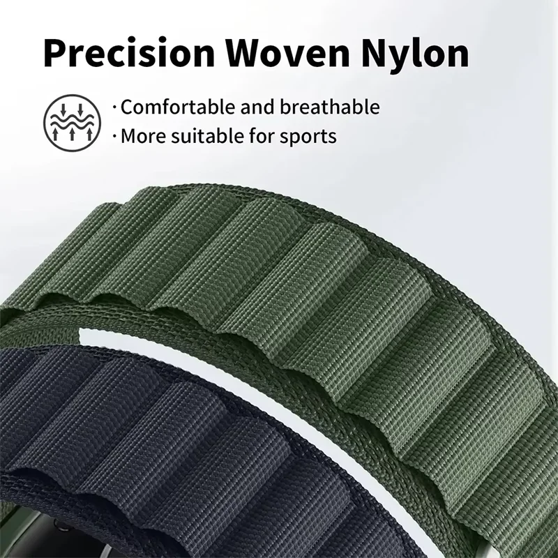 화웨이 워치 5 46mm, GT4/5/5Pro 46mm, 삼성 워치 7 6 5, 아마즈핏 액티브 2, 비프 6용 20/22mm 알파인 루프 스트랩 나일론 밴드