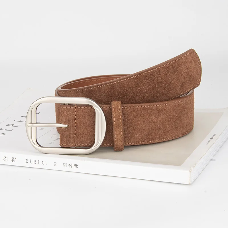 المرأة موضة فو الجلد المدبوغ جلد طبيعي مشد الإناث Cummerbund معطف حزام فستان Decration حزام عريض J1647