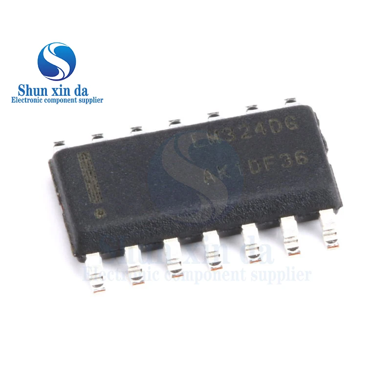 10PCS Original Patch LM324DR2G LM324DG SOIC-14 Four-way Operational Amplifier 1MHZ 0.6V US Brand New Authentic