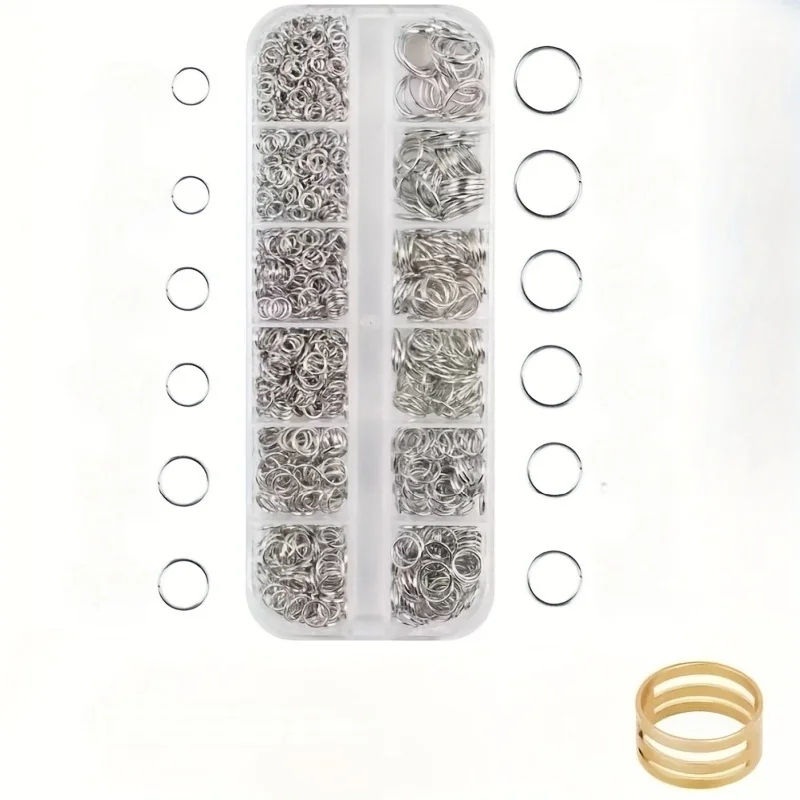 Open Jump Rings 4-9mm Iron Material