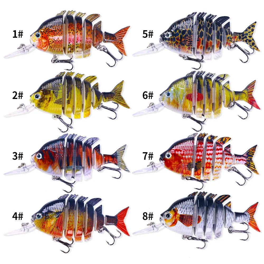 10cm-16.5g SwimPanfish Multi Jointed Panfish Bluegill Swimbaits Hard Topwater Bass Lures Fishing Lure Crank Saltwater Tackle