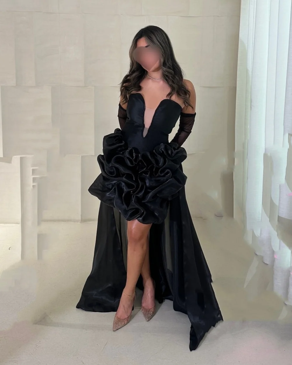 

Изысканные короткие платья с v-образным вырезом и блестками в виде цветов по индивидуальному заказу, высокое качество, блестки