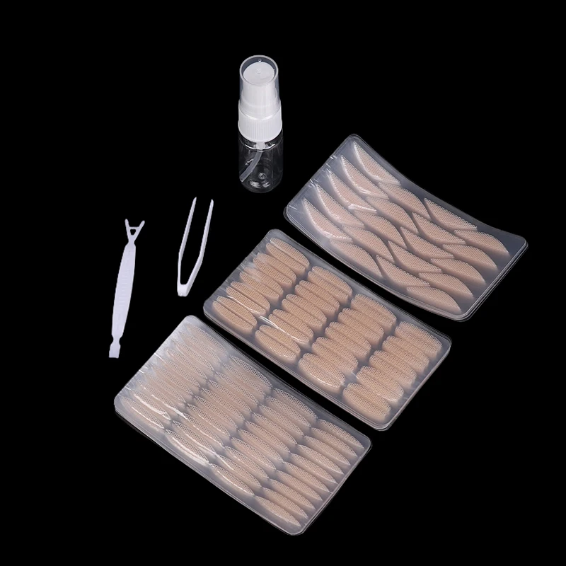 10 hojas invisibles para levantamiento de ojos, cinta adhesiva para levantar párpados dobles, parches para párpados, herramienta de belleza, adhesivo instantáneo de agua en aerosol