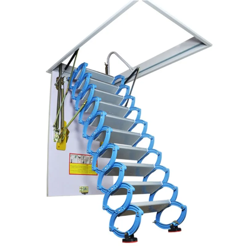 

Telescopic stairs Villa loft ladder Invisible folding ladder Electric telescopic ladder