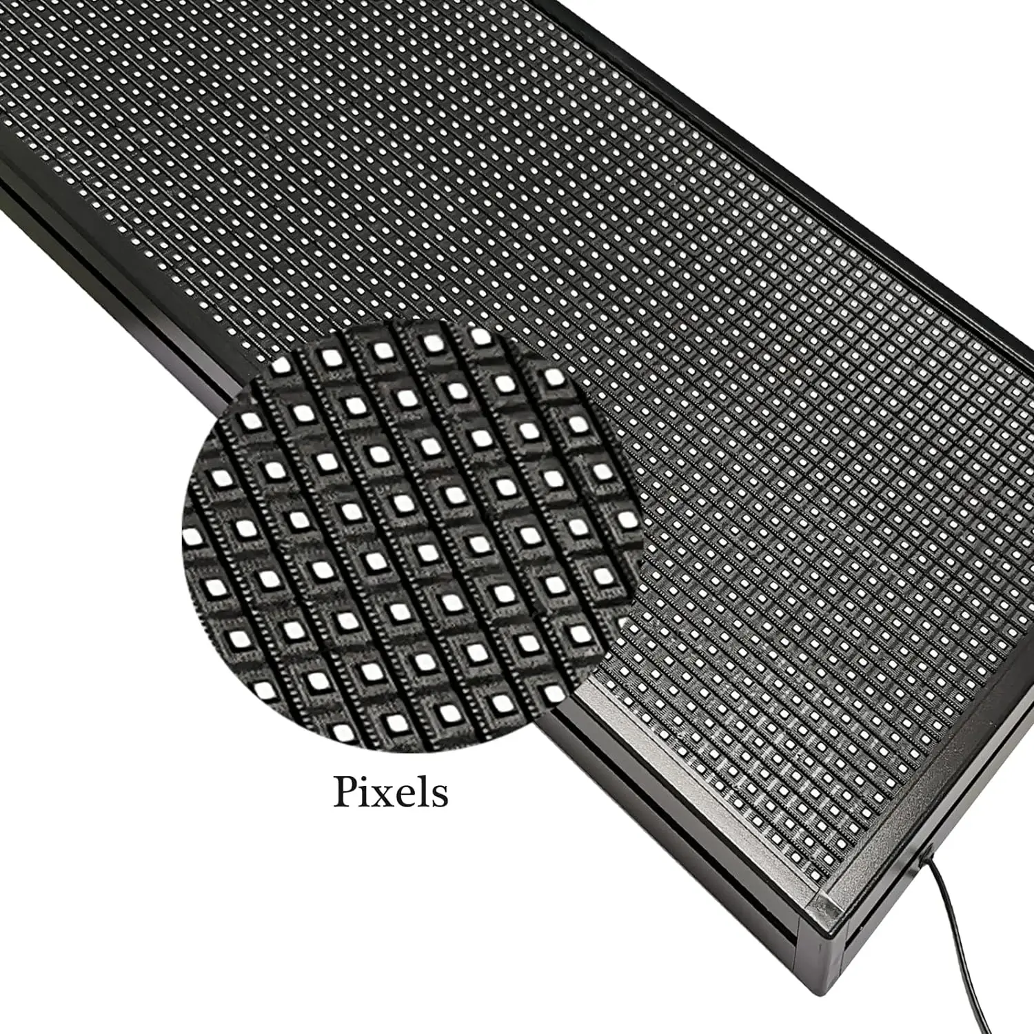 Programmle Led n Screen,Semi-Outdoor Digital Word Scrolling Message Board Wifi Display for Windows (1960 x 360 mm)
