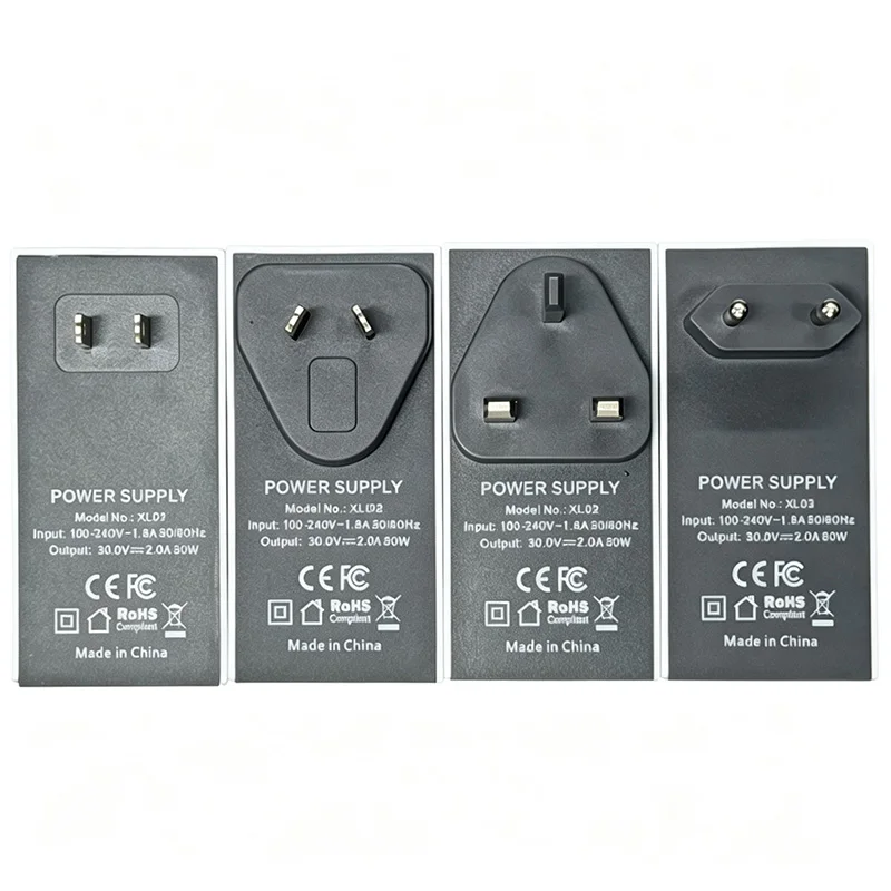 For Starlink Mini charger power adapter charging plugs including US, EU, UK, Australia, EU with cable plug