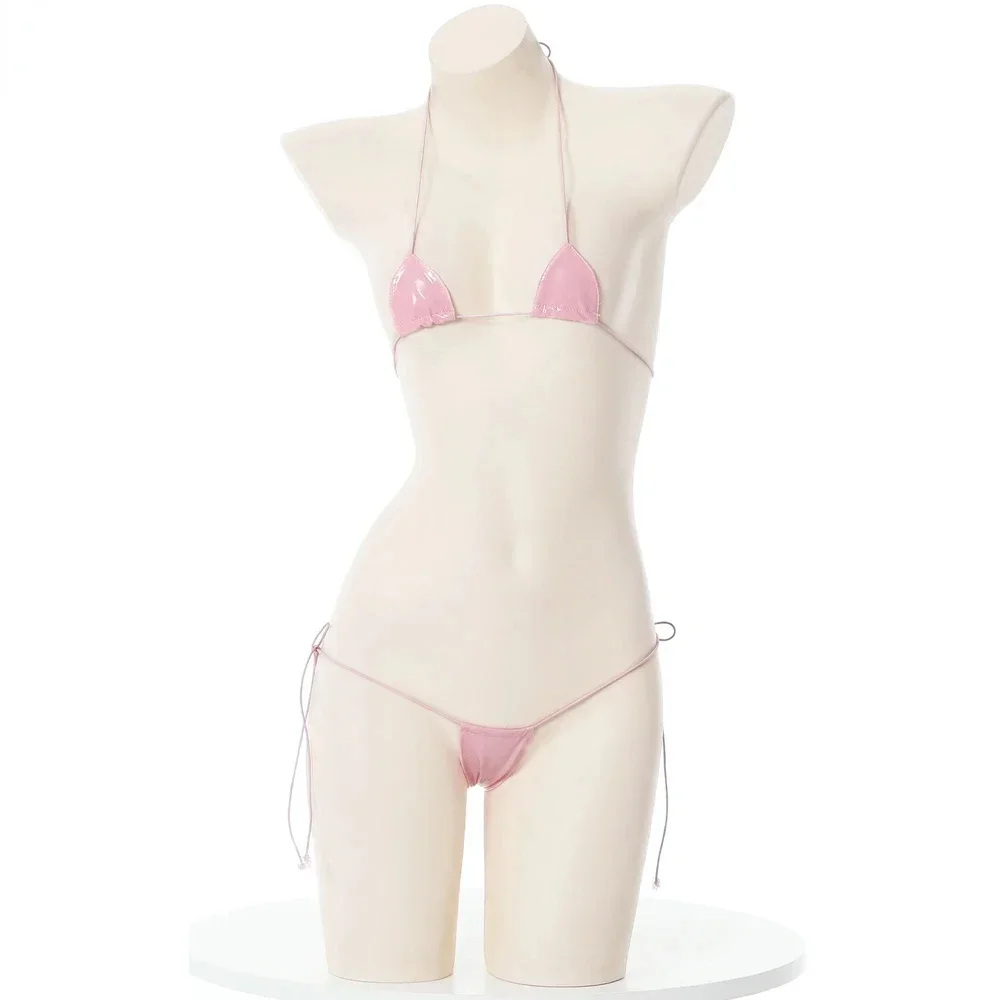 

Summer Beach Mini Bikini Set Women Sexy Underwear Role Play Lingerie Outfit Japanese Girl Swimsuit Cosplay Costumes Nightwear