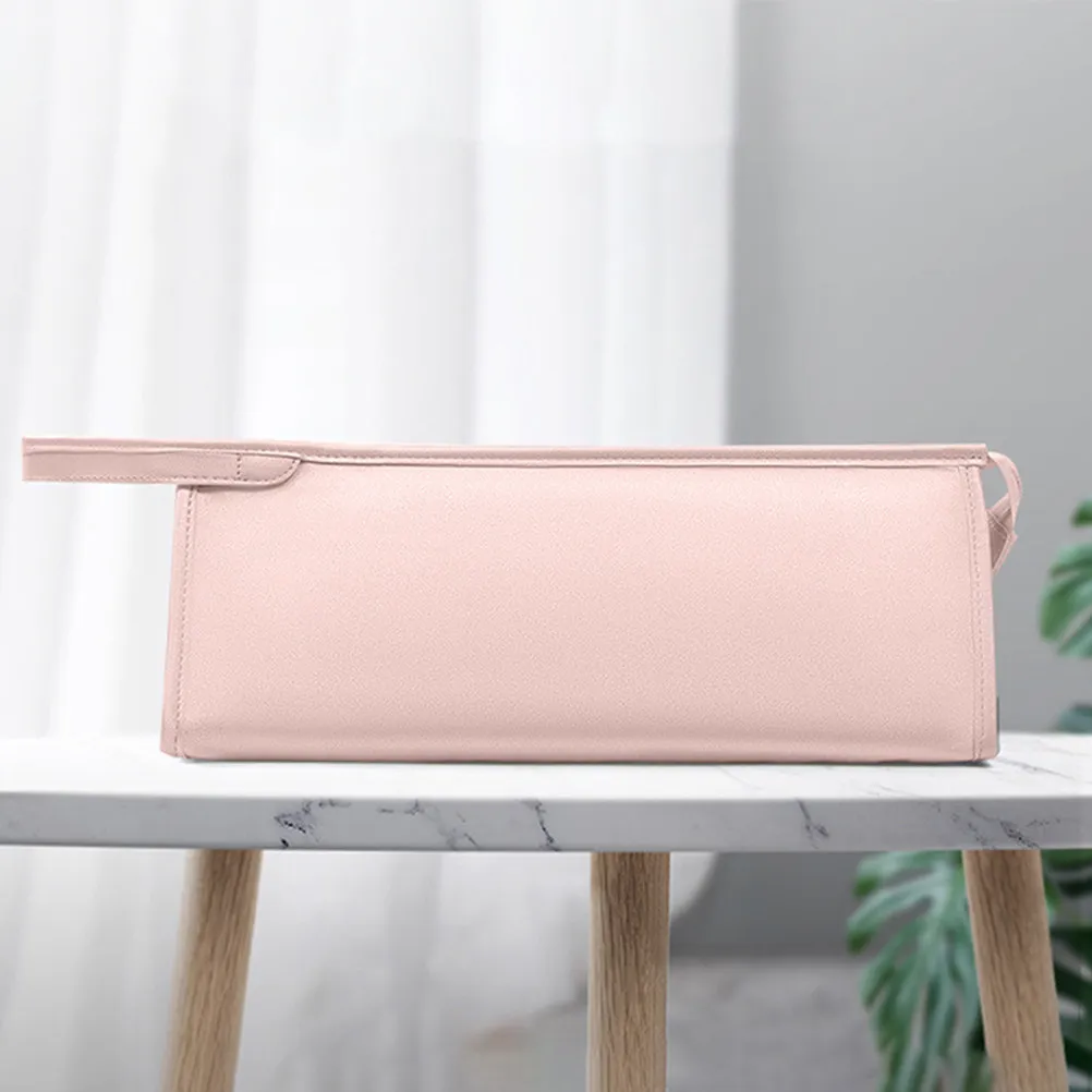 

Hair Dryer Case Portable Solid Material Curling Iron Storage Bag Travel Organizer Dustproof Washable Hair Curler Carrier Pouch