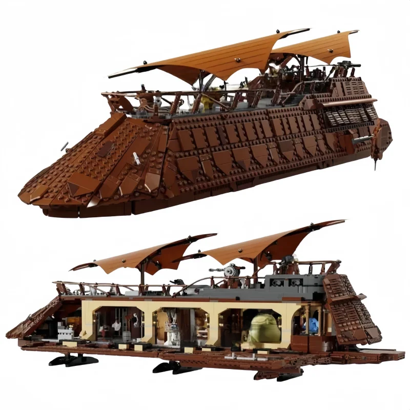 

3942Pcs Jabba's Sail Barge Space War Vehicle Model Brick Building Block UCS Movie Set Adult Toy Christmas Gift