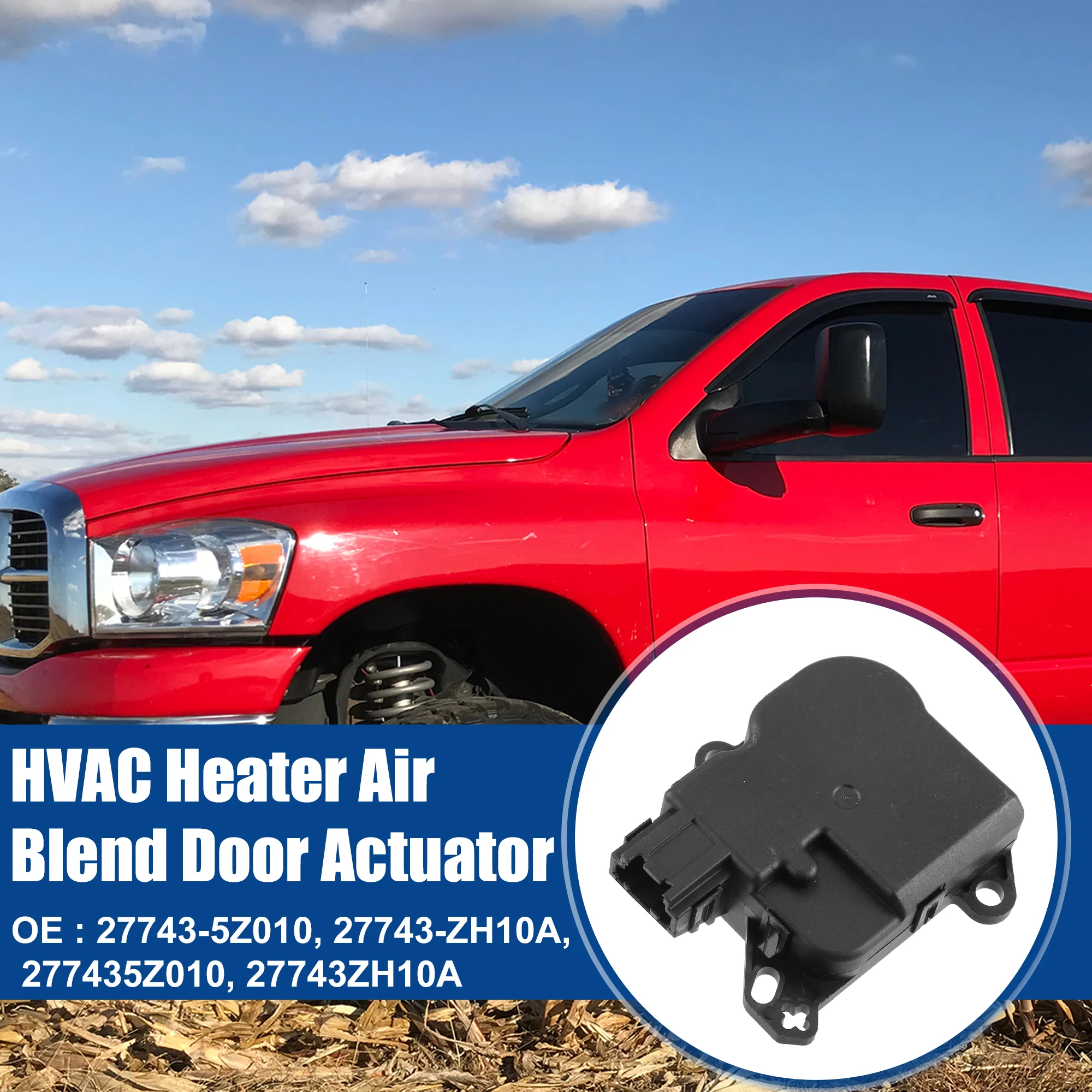 

UXCELL HVAC Привод двери смеси обогревателя для Nissan Frontier 27743ZH10A Пластик Черный