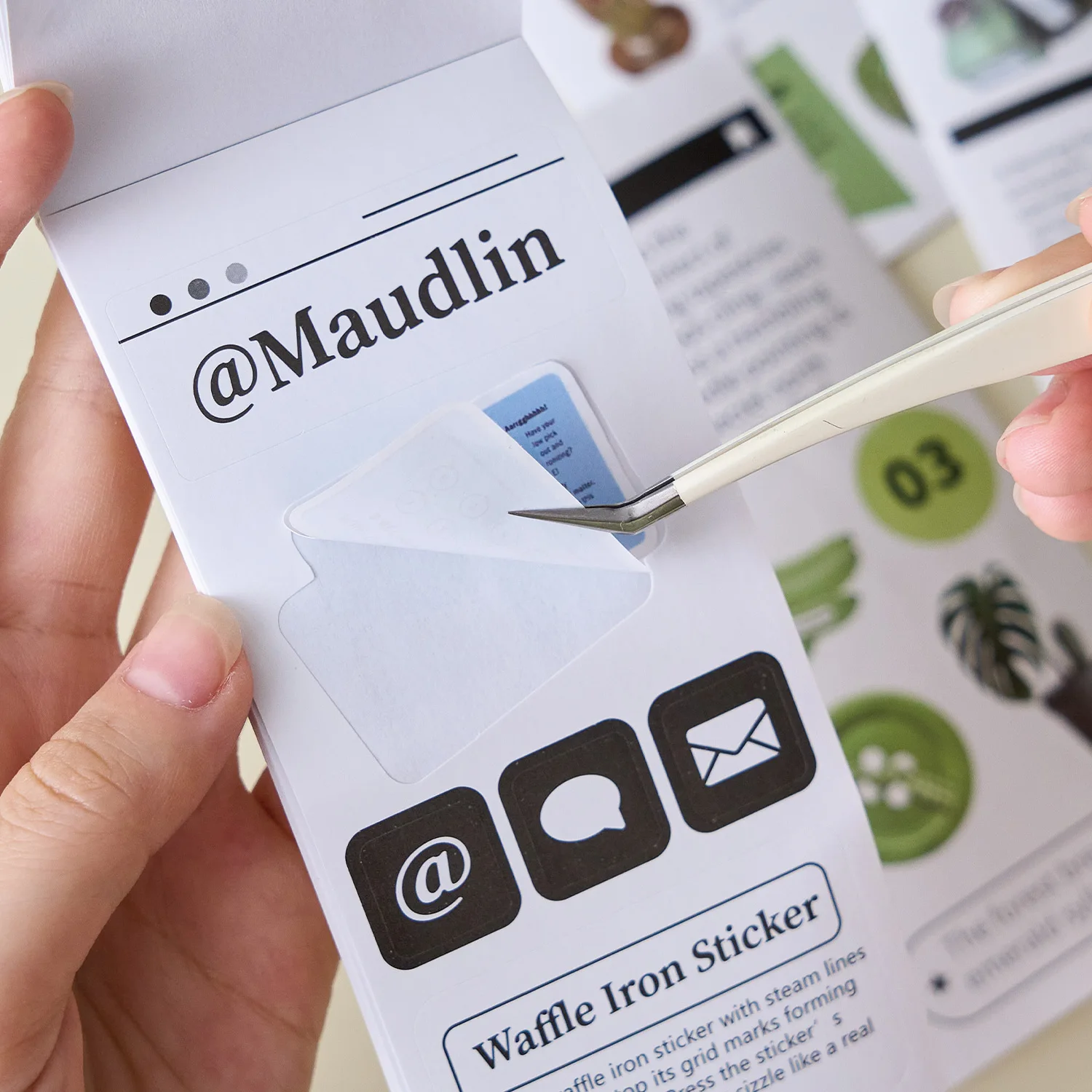 

20 листов, серия мгновенной коллекции Kawaii Ins, английская высечка, наклейка, книга, креативный справочник, сделай сам, скрапбук, эстетические принадлежности