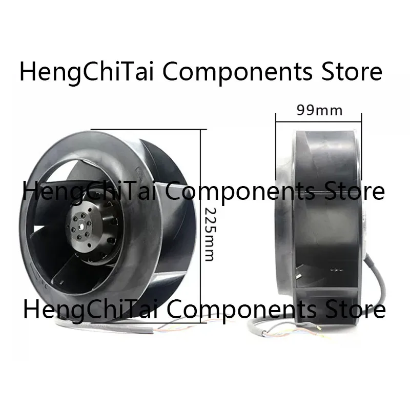 Original R2E225-BD92-31 230V Centrifugal turbine cooling fan