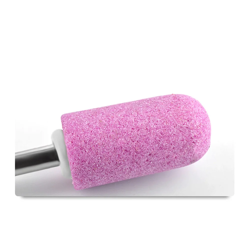 12 stuks boorgereedschap roze voor kunstmachine slijpkop polish hervorm nagels accessoires nagelslijpkop
