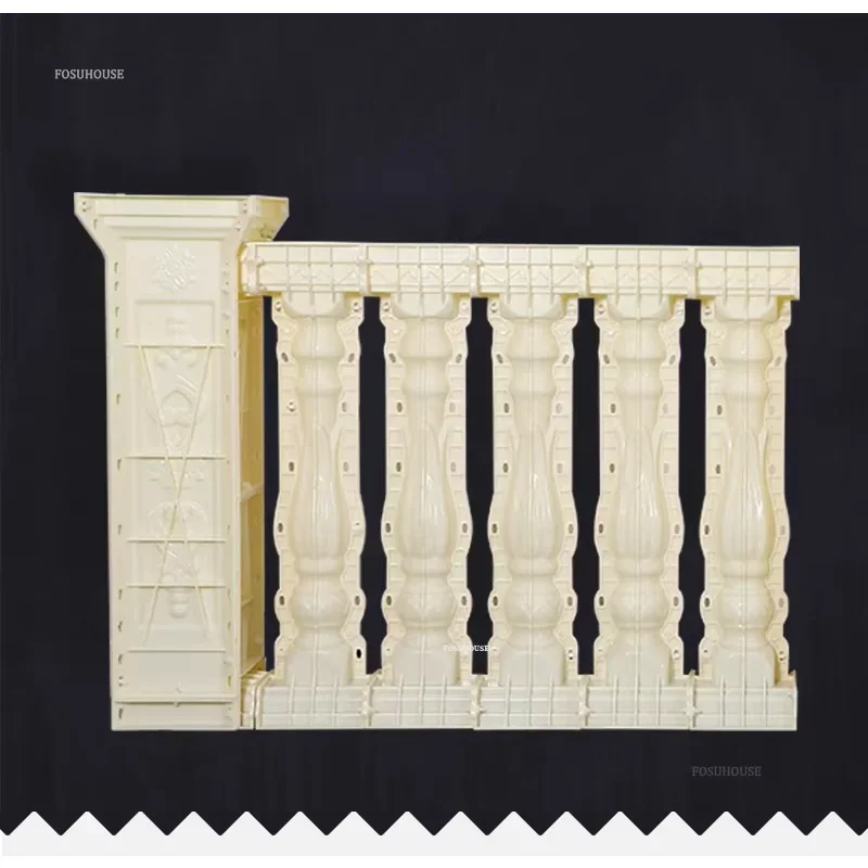 Nordic Villa Garden Buildings Guardrail Mold Roman Column Railing Mold Home Balcony Cast-in-place Fence Cement Column Model F