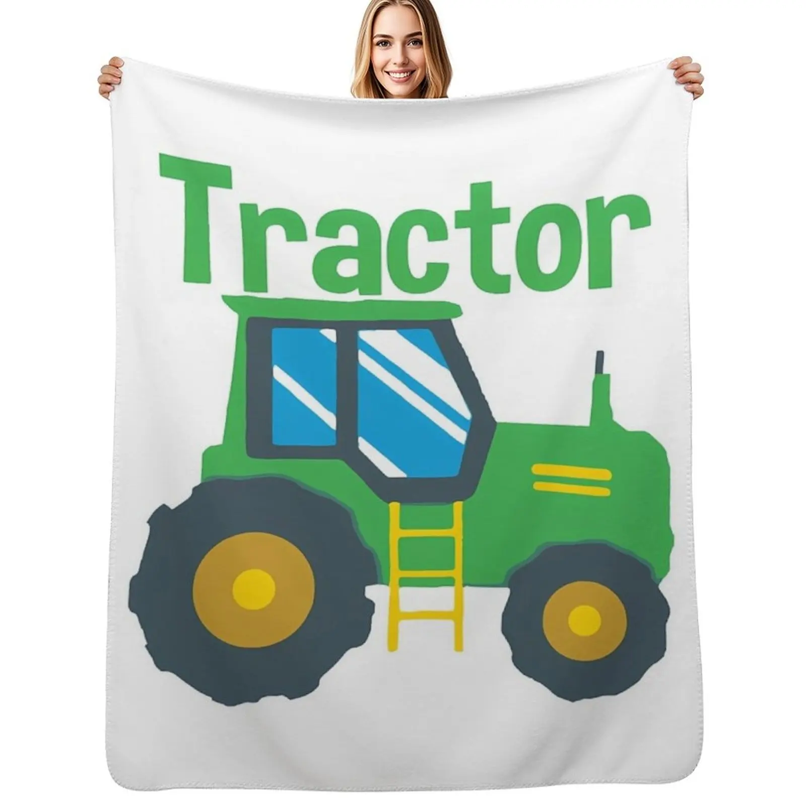 Kids Farm Truck Tractor Throw Blanket Moving Bed Fashionable Summer Polar Decorative Beds Multi-Purpose Blankets