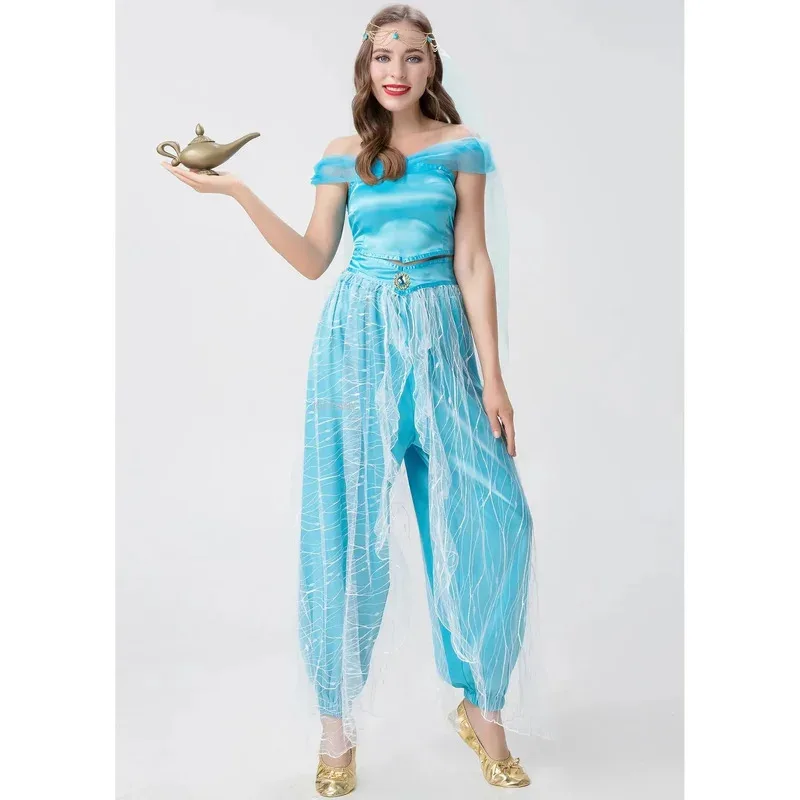 CosplayAdult Princess Up Of Aladdin The Magic Lamp Cosplay Costume Carnival Party Fancy Dress Halloween Parts;3'c,5.y;8'v, view 2